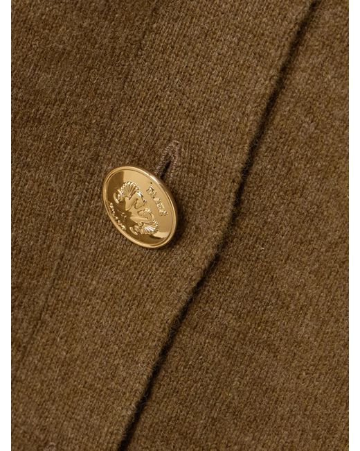Blazé Milano Brown Highland Wool And Cashmere-Blend Vest
