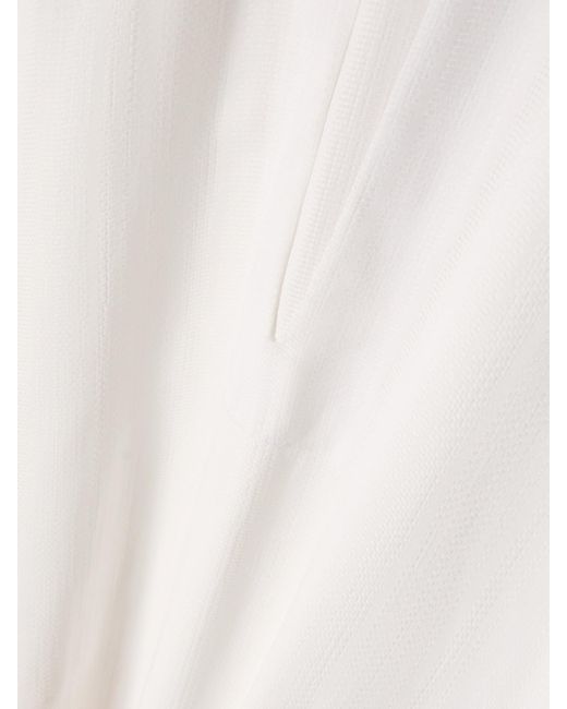 Alaïa White Crepe Maxi Dress