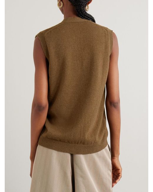Blazé Milano Brown Highland Wool And Cashmere-Blend Vest