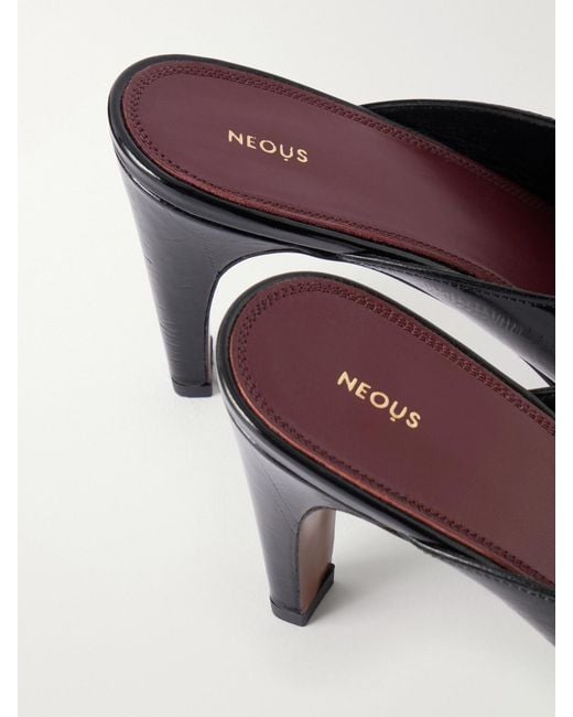 Neous Black 80 Leather Pumps