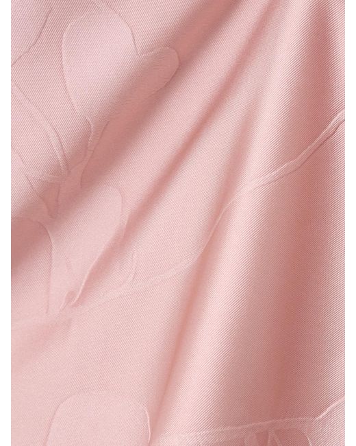Emilia Wickstead Pink Megara Paneled Cloqué Maxi Dress