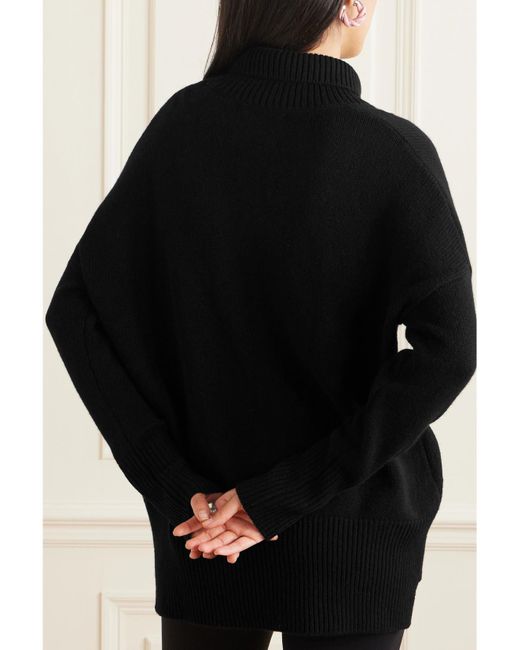 Lisa Yang Black Heidi Cashmere Turtleneck Sweater