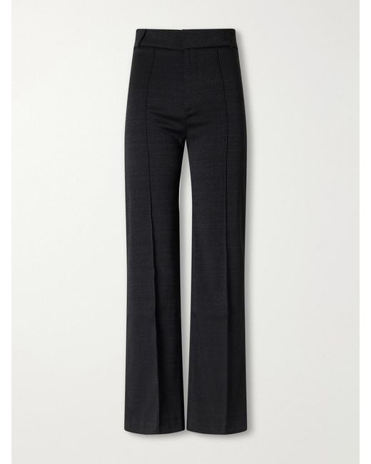 D'Estree Black Yoshitomo Drill Wide-Leg Pants