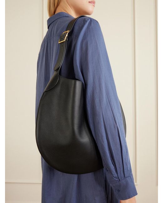 Nili Lotan Black Jagger Leather Shoulder Bag