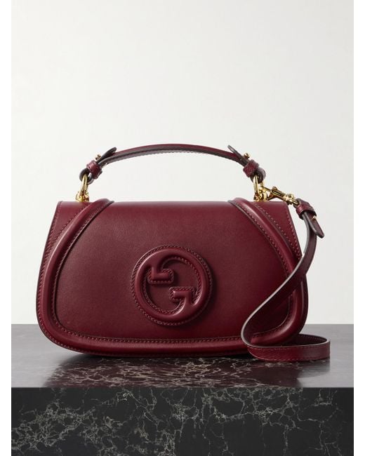 Gucci Purple Blondie Leather Shoulder Bag