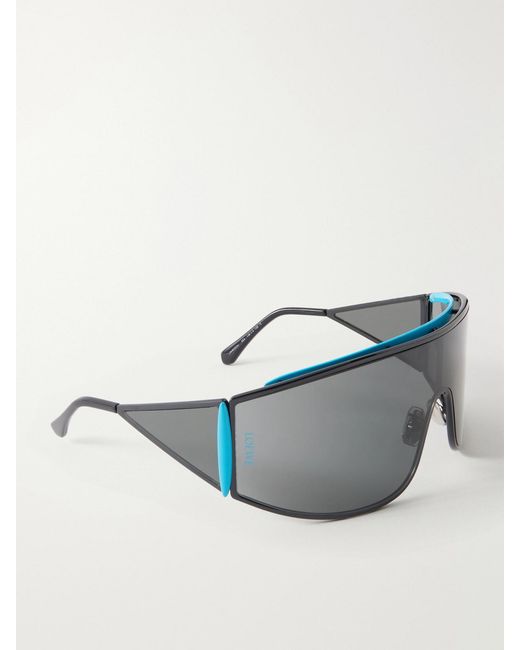 Loewe Gray Speed Shield Mask Metal Sunglasses