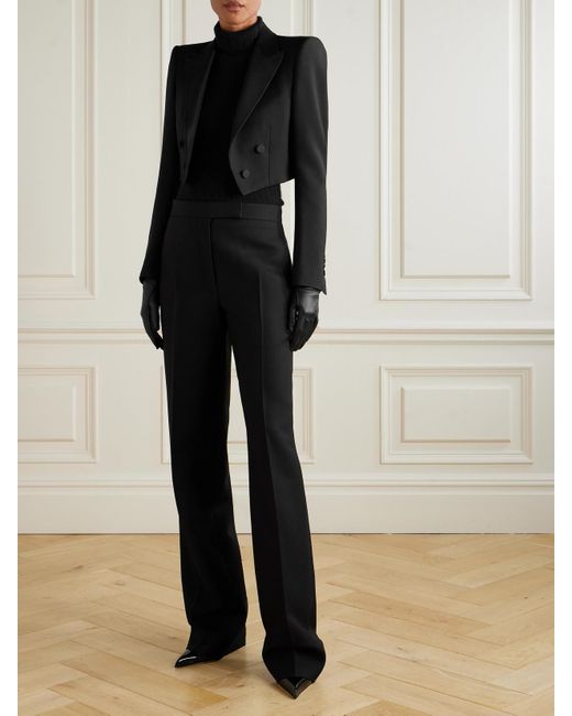 Tom Ford Black Hose Aus Twill Aus Einer Mischung Aus Wolle, Mohair Und Seide