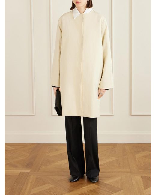 Loulou de Saison Natural Merill Cotton-Gabardine Coat
