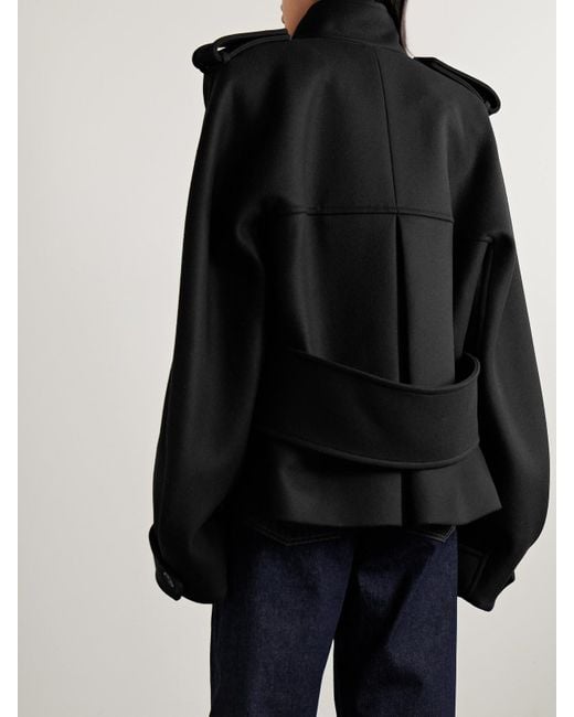 Khaite Black Dean Double-Breasted Wool Jacket