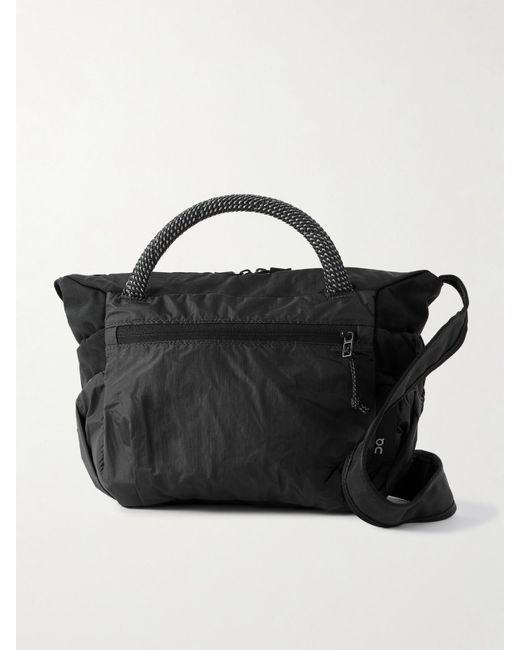 On Shoes Black Zendaya Track Pack Mini Elite Recycled-Shell Shoulder Bag