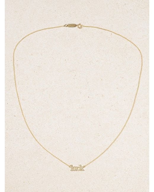 Jennifer Meyer Natural Luck 18-Karat Diamond Necklace