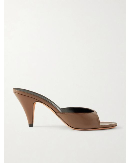 Jude Natural Haze Leather Mules