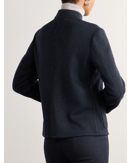 Loro Piana Blue Mini Spagna Cashmere-Blend Jacket