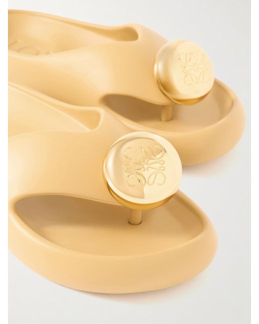 Loewe Brown X Paula's Ibiza Foam Bubble Slides
