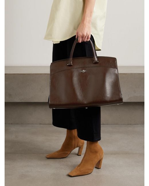 Metier Brown Private Eye Large Leather Tote
