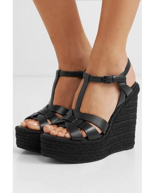 saint laurent espadrille wedge