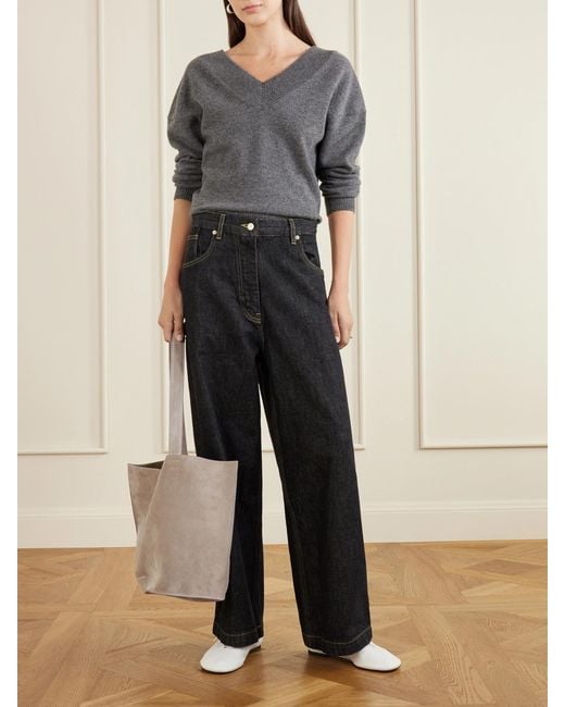 Studio Nicholson Natural The Reflection Suede Tote