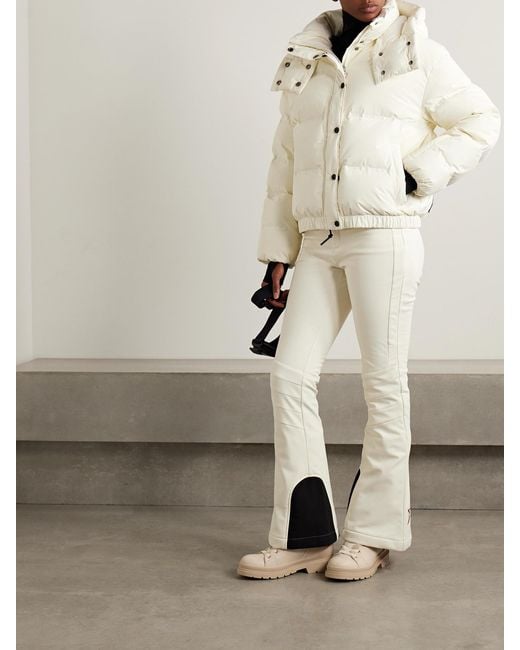 Perfect Moment Natural Polar Flare Hooded Down Ski Jacket