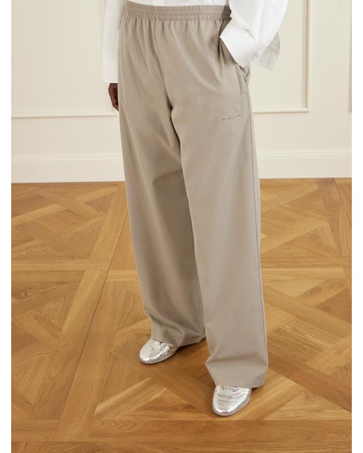 Balenciaga White Embroidered Shell Pants