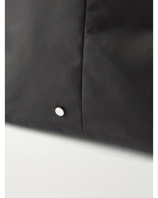 Valesque Black Bucket Leather-Trimmed Shell Tote