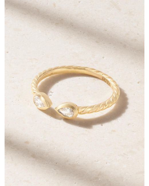 David Yurman Natural Cable 18-Karat Diamond Ring