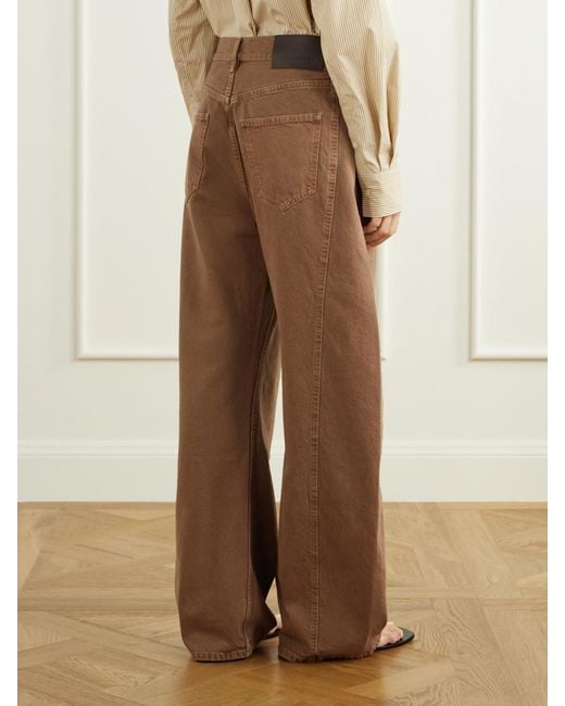 Kallmeyer Brown Callum High-Rise Wide-Leg Jeans