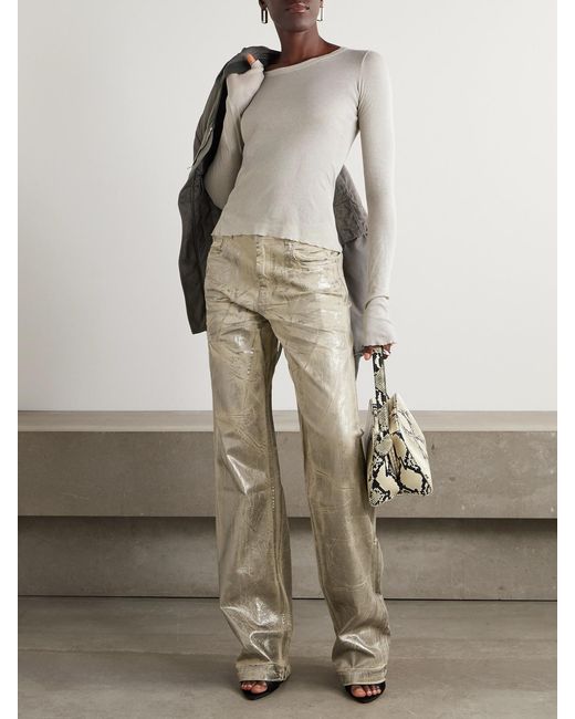 Rick Owens White Cotton-Jersey T-Shirt