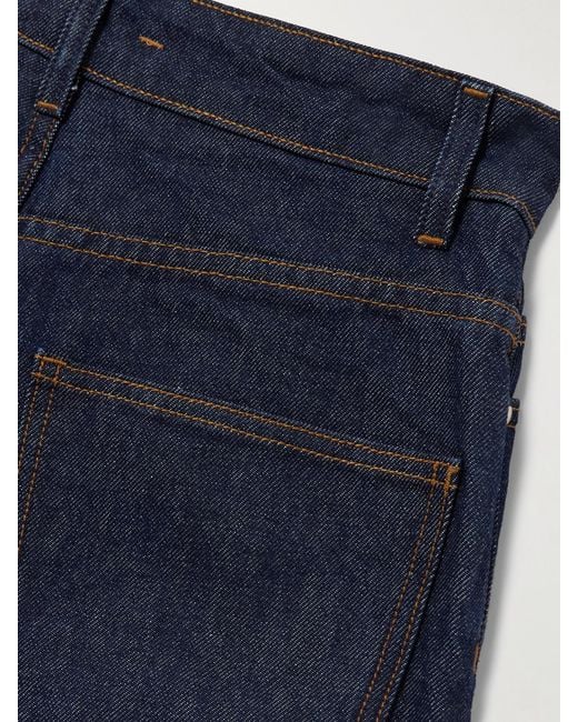 OSSOU Blue Bends High-Rise Barrel-Leg Jeans