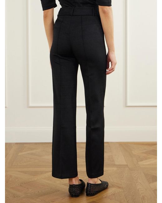 D'Estree Black Yoshitomo Drill Wide-Leg Pants
