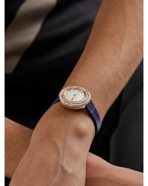 Piaget Blue Possession 18-Karat Rose Diamond Watch