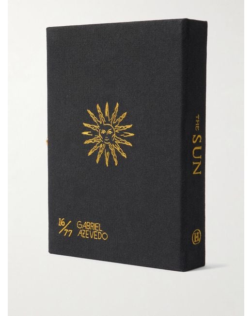 Olympia Le-Tan Metallic Gabriel Azevedo Embroidered Appliquéd Canvas Clutch