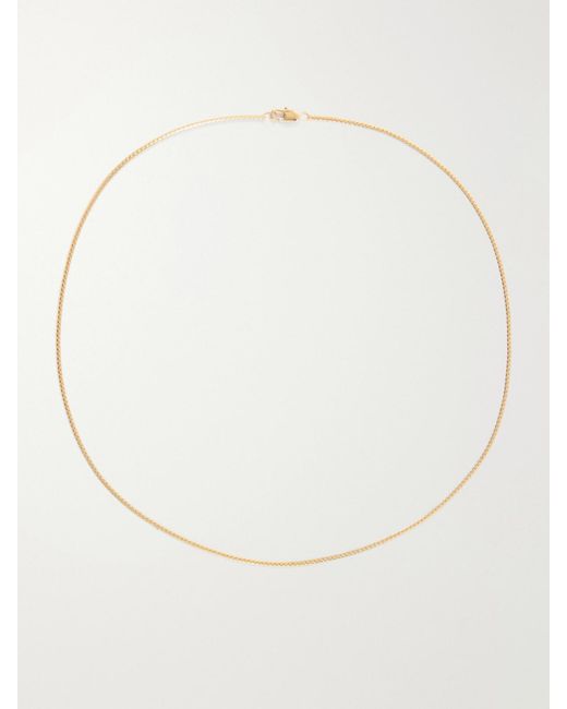 Laura Lombardi Natural Mini Omega 18-Karat-Plated Necklace