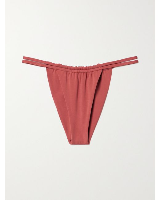 Mara Hoffman Red Net Sustain Coco Bikini Briefs