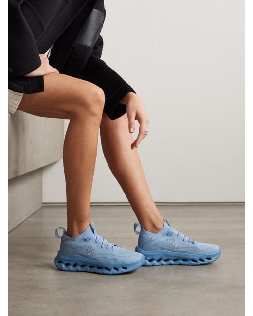 Loewe Blue On Cloudtilt Stretch Recycled-Knit Sneakers