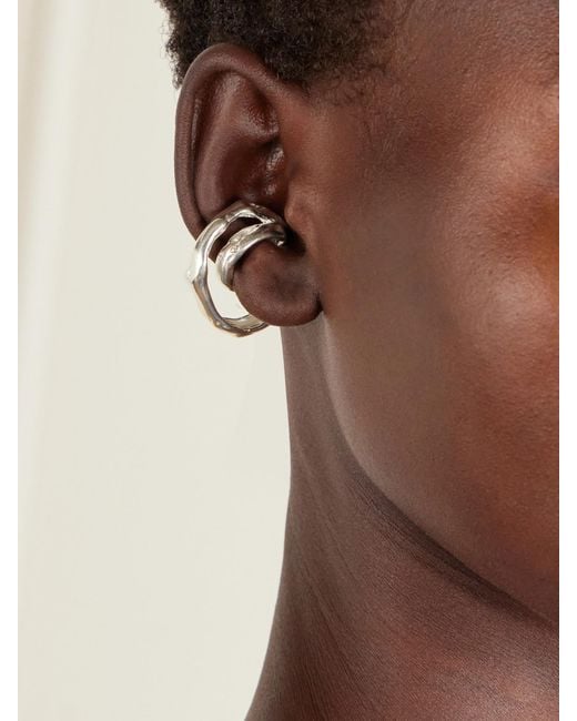 SIMUERO Natural Lúa Sterling Ear Cuff