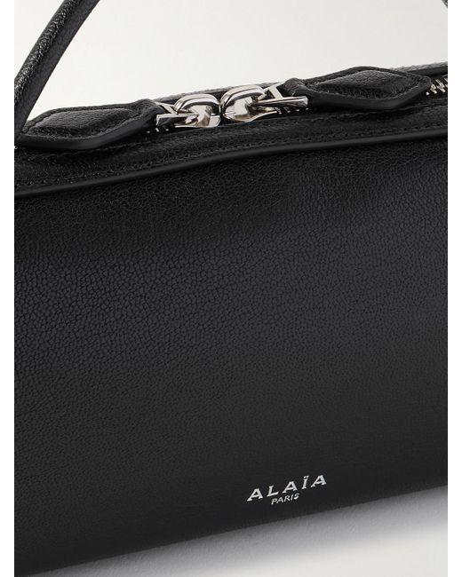 Sac À Main En Cuir Texturé Le Teckel Alaïa en coloris Black