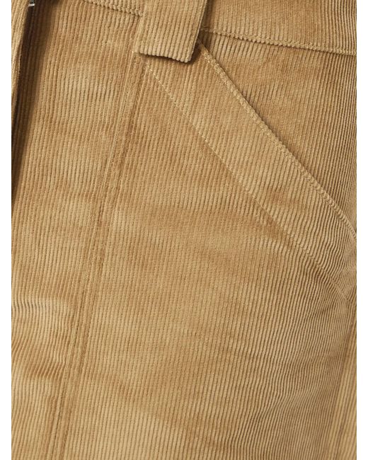 Co. Natural Tton-Rduroy Barrel-Leg Pants