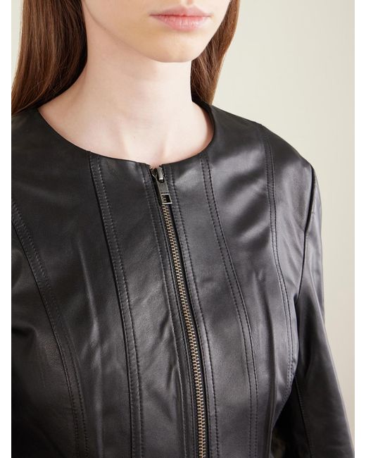 Staud Black Leather Jacket