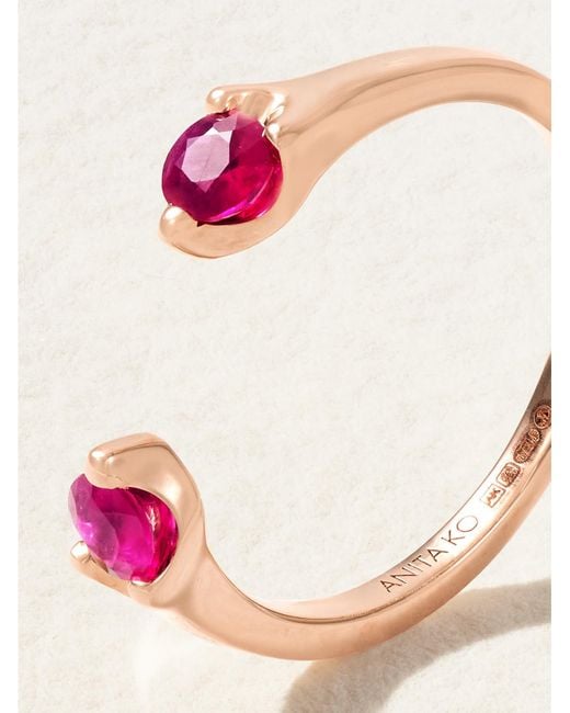 Anita Ko Pink 18-Karat Rose Ruby Ring
