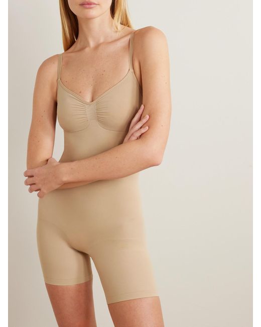 Skims Natural Seamless Sculpt Mid Thigh Bodysuit