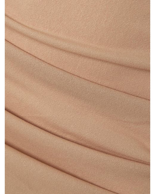 Sir White Ruby Open-Back Gathered Crepe Midi Dress