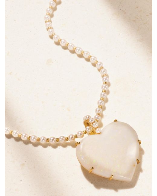 Irene Neuwirth Natural Love 18-Karat, Pearl And Opal Necklace
