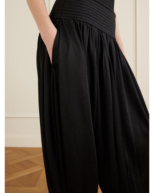 Alaïa Black Wool-Blend Balloon Pants