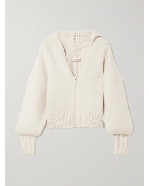 OSSOU Natural Wader Merino Wool-Blend Sweater