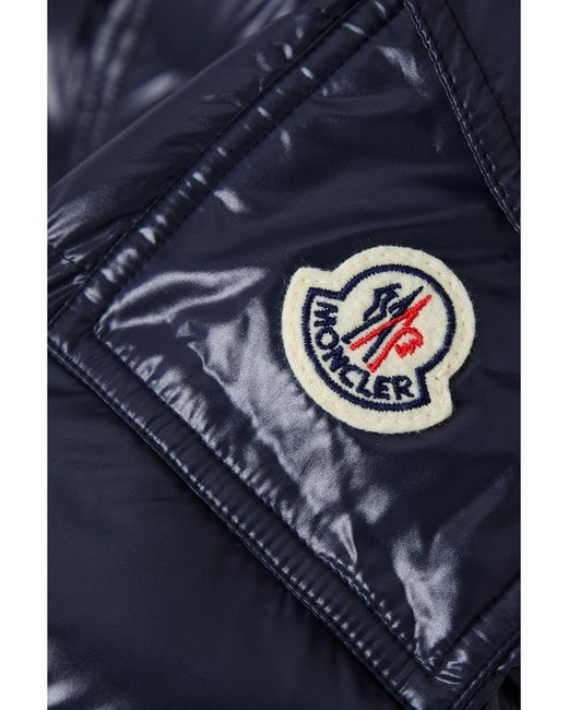 Moncler Blue Bady Quilted Shell Down Hooded Jacket