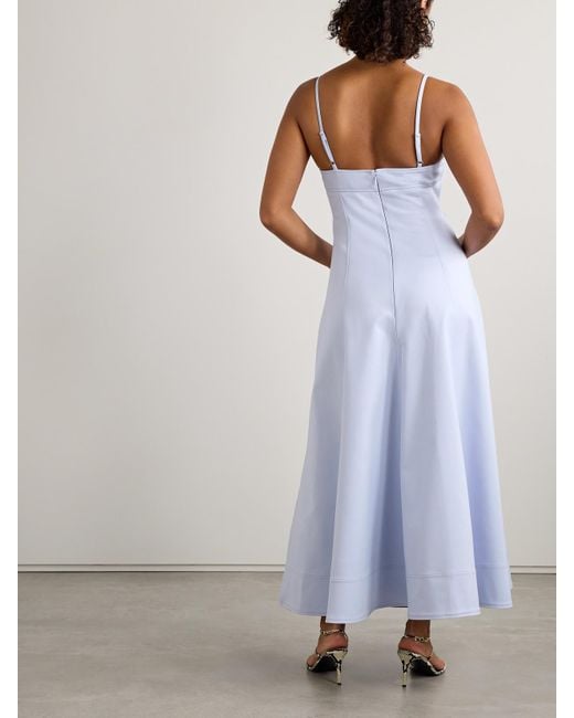 Robe Longue En Coton Mélangé Marisol Jonathan Simkhai en coloris White