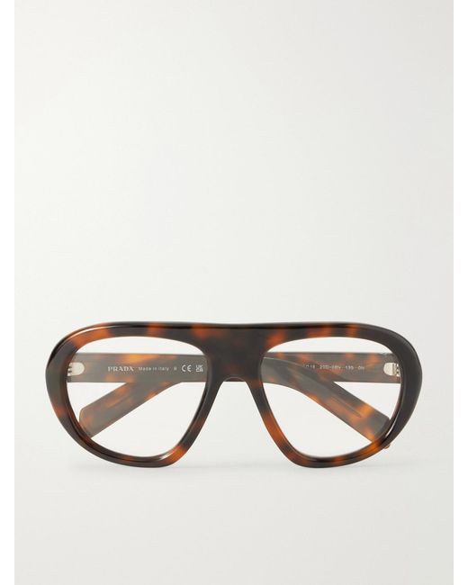 Prada Multicolor Aviator-Style Acetate Optical Glasses