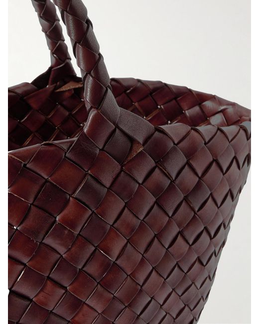 Dragon Diffusion Purple Egola Tote Aus Geflochtenem Leder