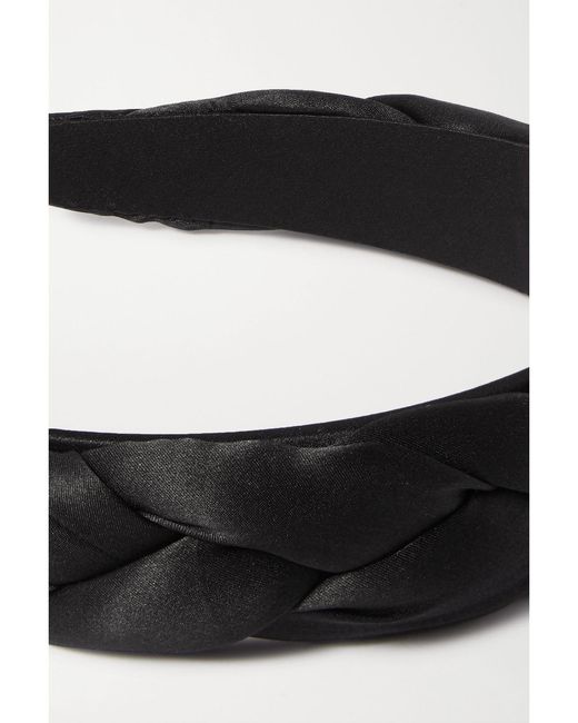 Sophie Buhai Black Braided Satin Headband