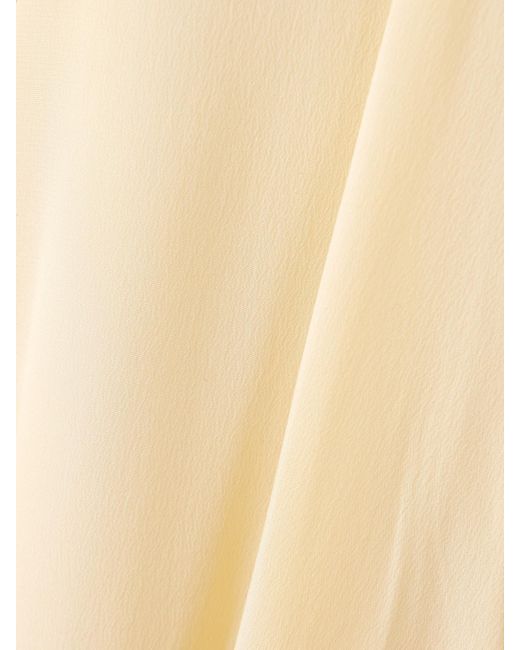 Lemaire Natural Balloon Organic Silk Crepe De Chine Midi Skirt